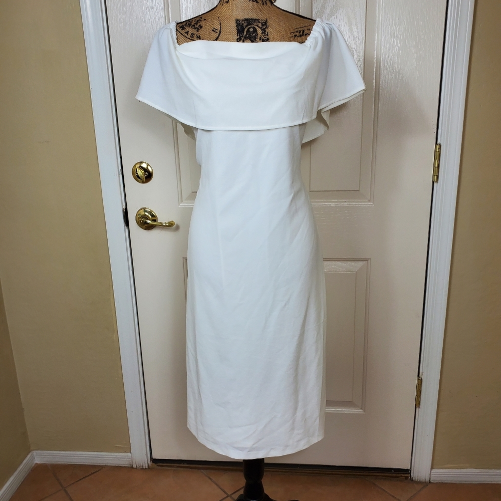 Charles Henry Off the Shoulder Dress